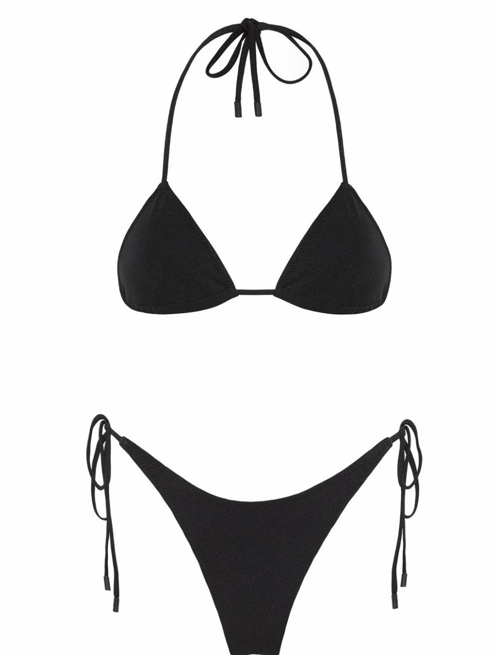 New Triangl VINCA - EBONY BLACK TRIANGLE BIKINI SET